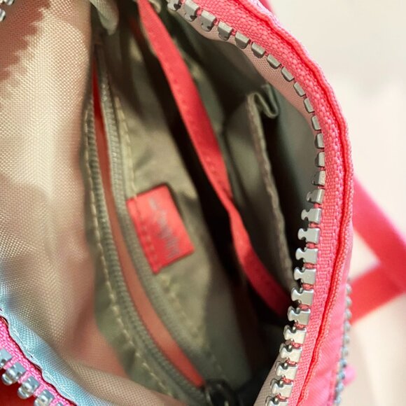 Kipling Womens Top Zip Crossbody Handbag Pink Zipper Pockets Key Fob Lined - Picture 5 of 8